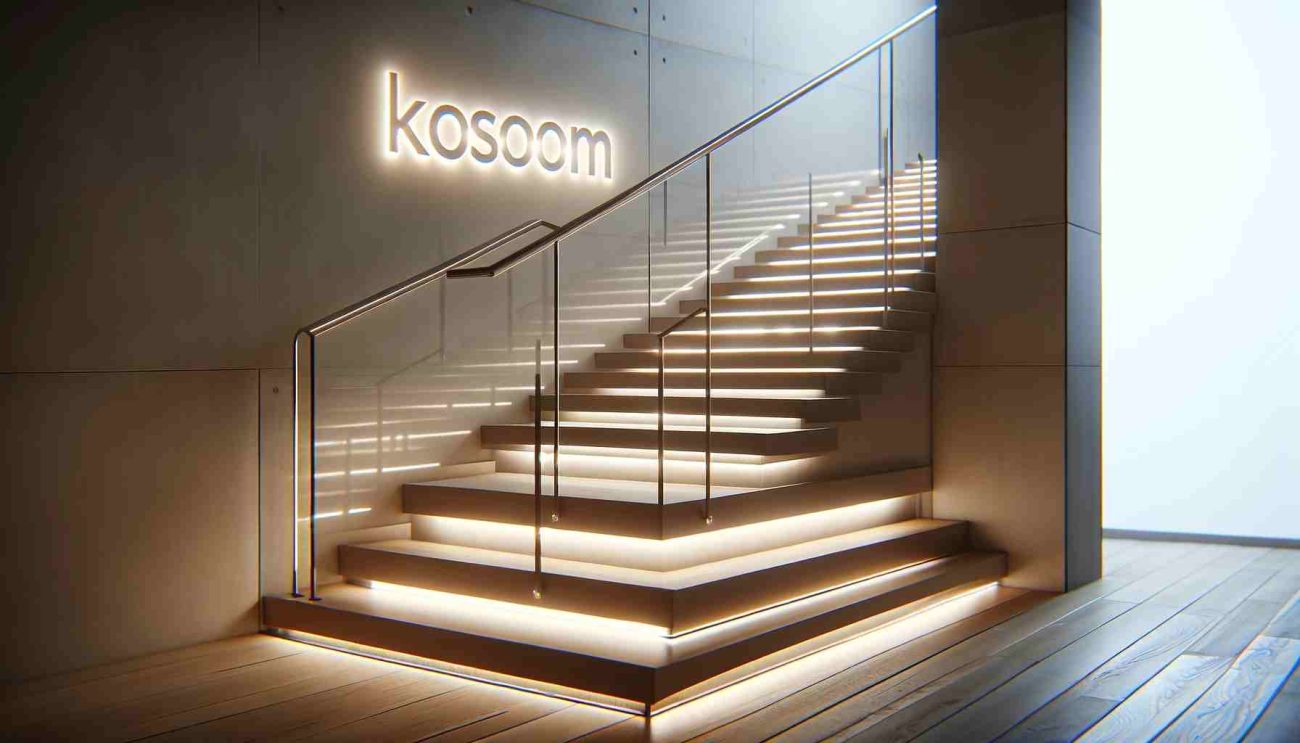 stair handrail lighting