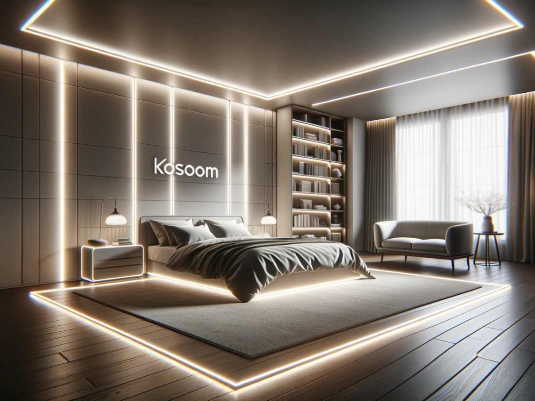 where to put led strip lights in bedroom