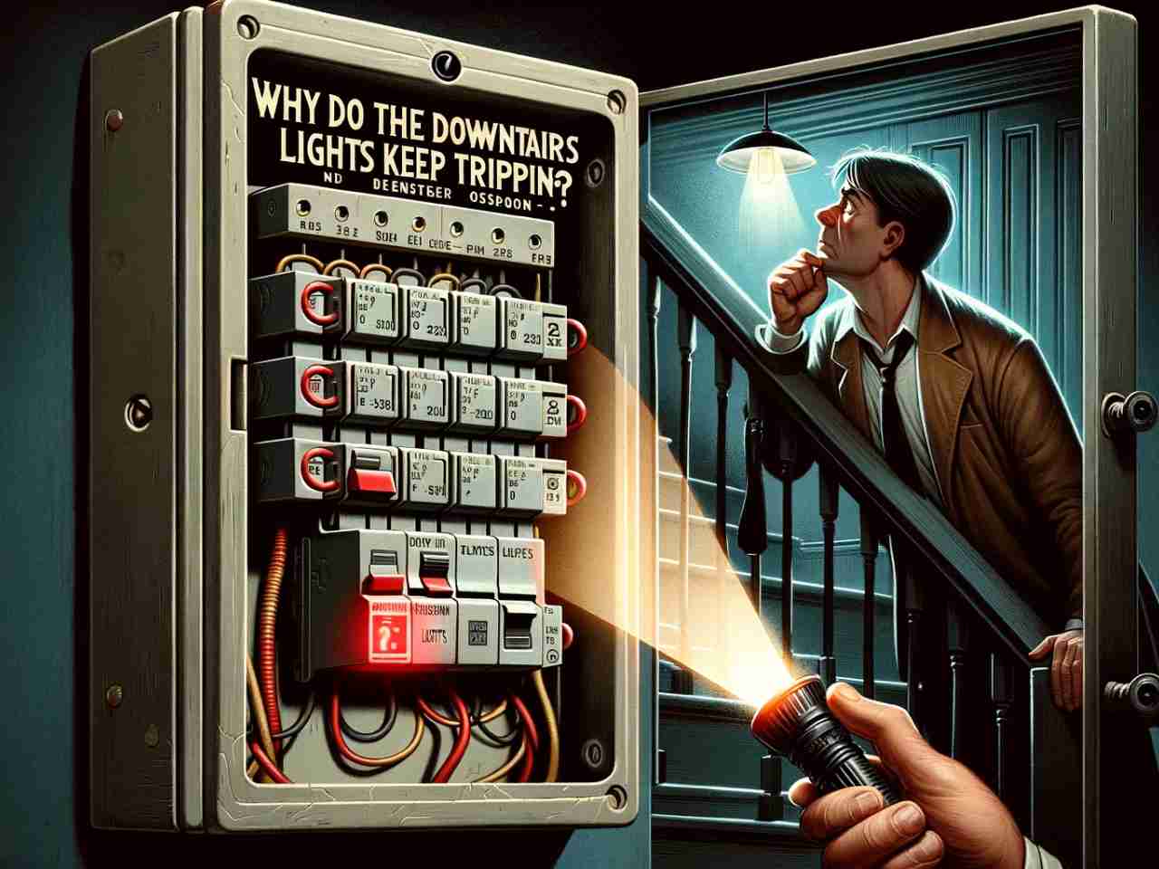 why do the down stairs lights keep tripping