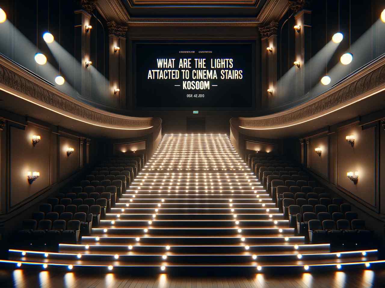 what are the lights attactched to cinema stairs