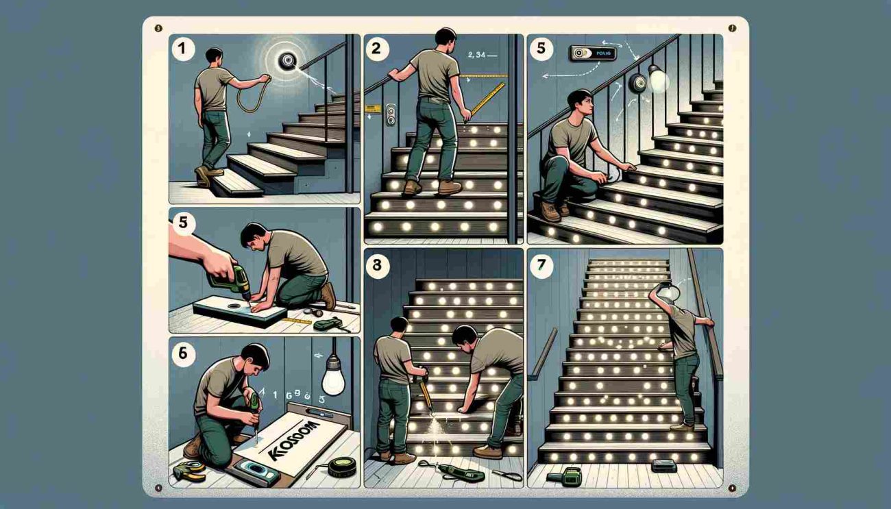 how to install motion sensor led stair lights