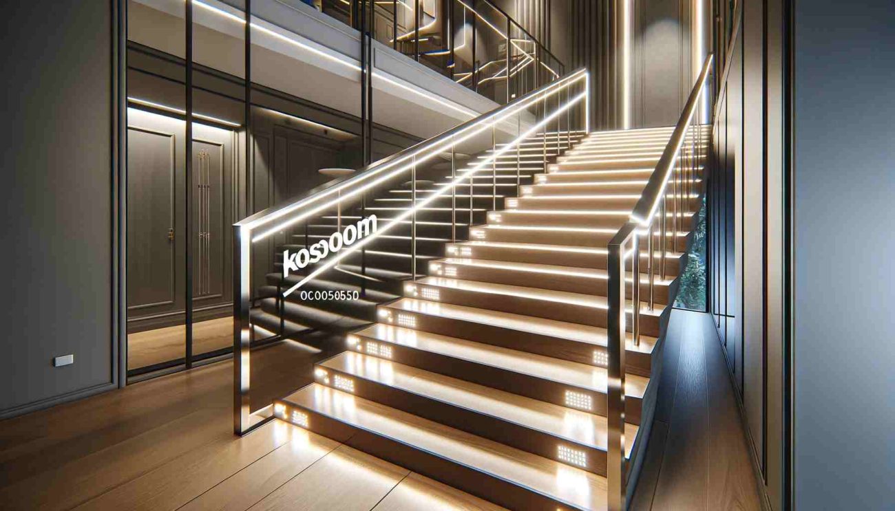 stair handrail lighting