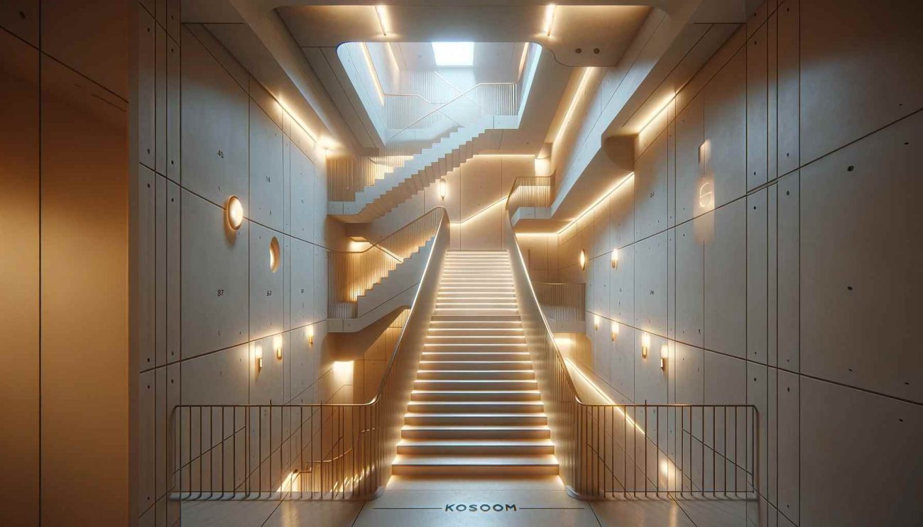 communal stair lighting