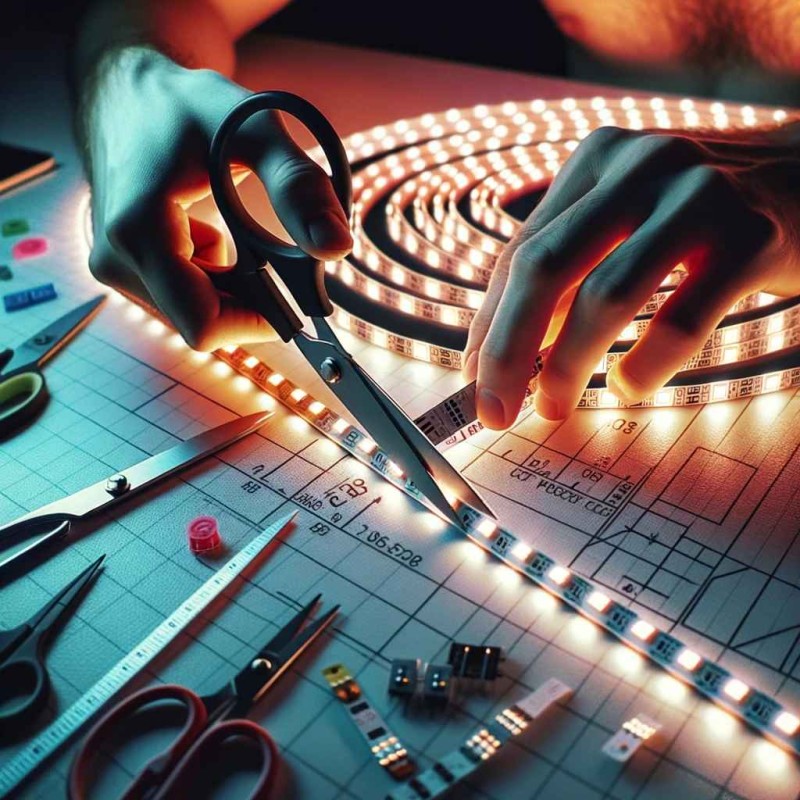 How many times can you cut LED strip lights