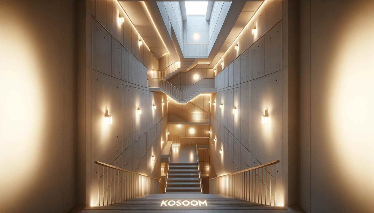 communal stair lighting
