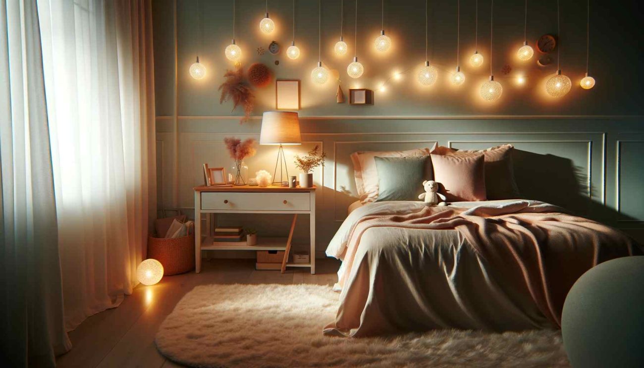 string lights for bedroom