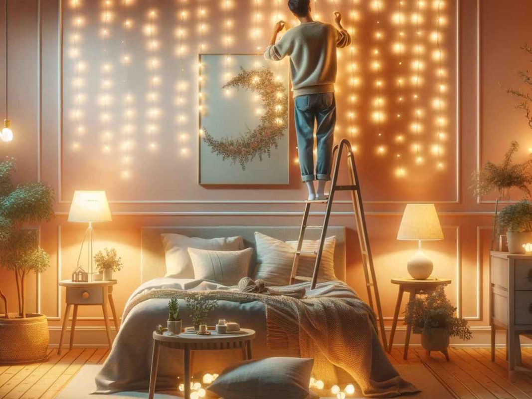 fairy lights for bedroom wall