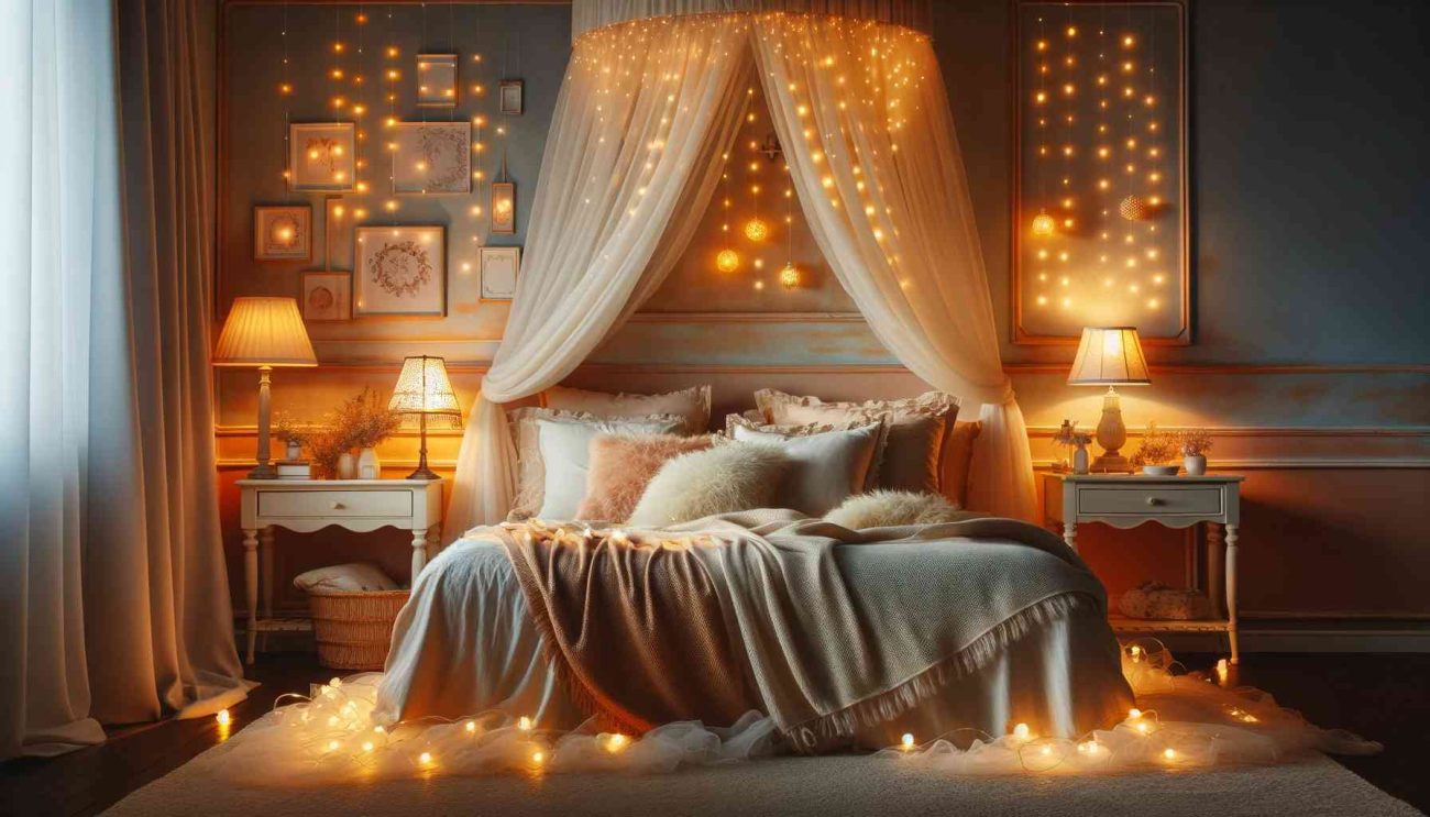 string lights for bedroom