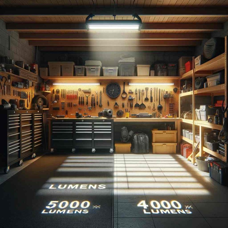 how many lumens do i need for a garage