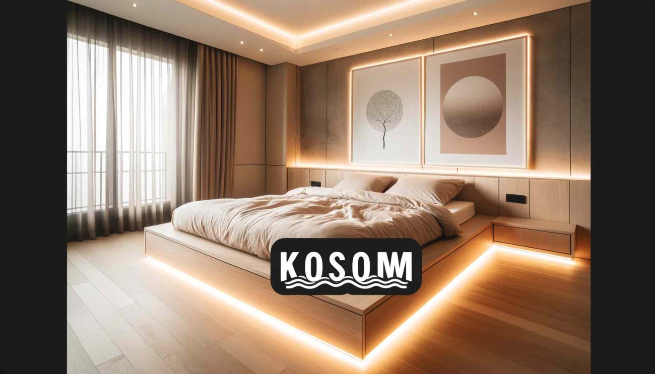 how to fit led strip lights in bedroom