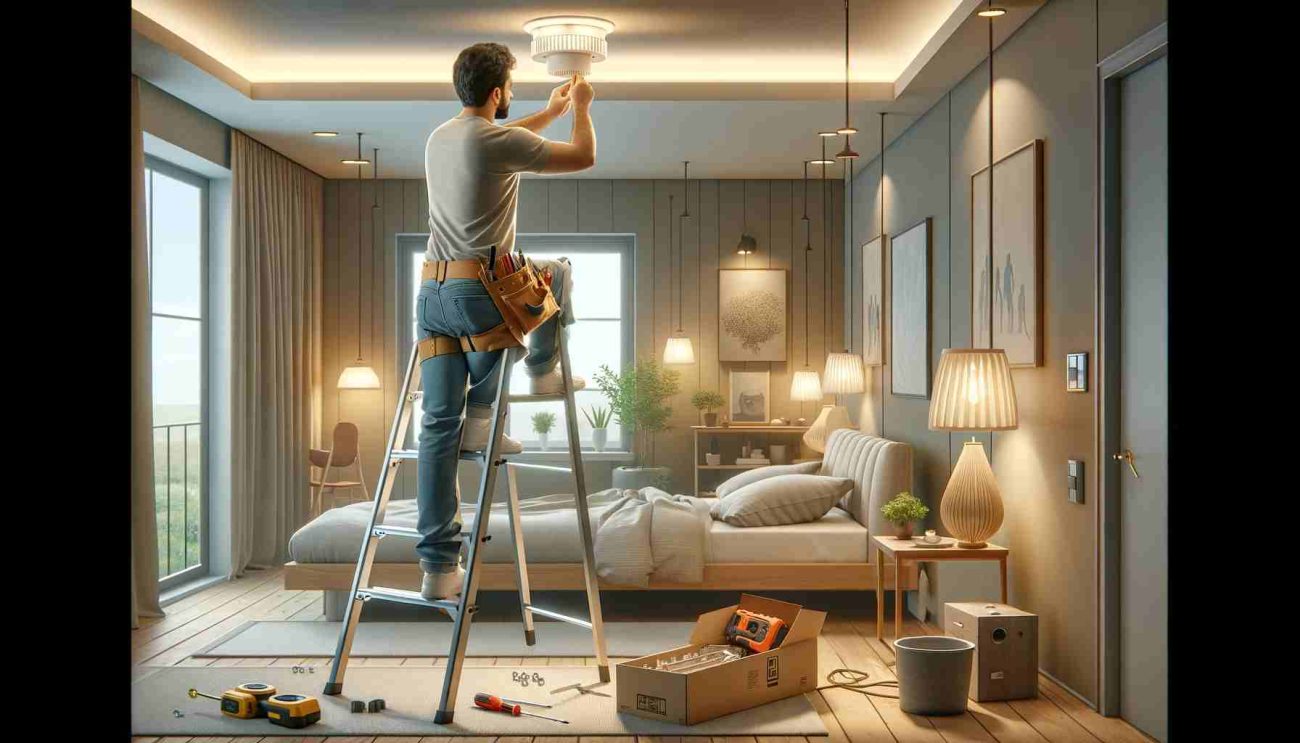 how to change bedroom light fixture