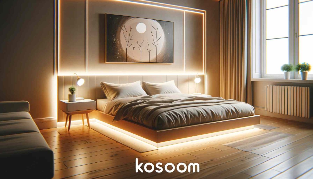 how to fit led strip lights in bedroom