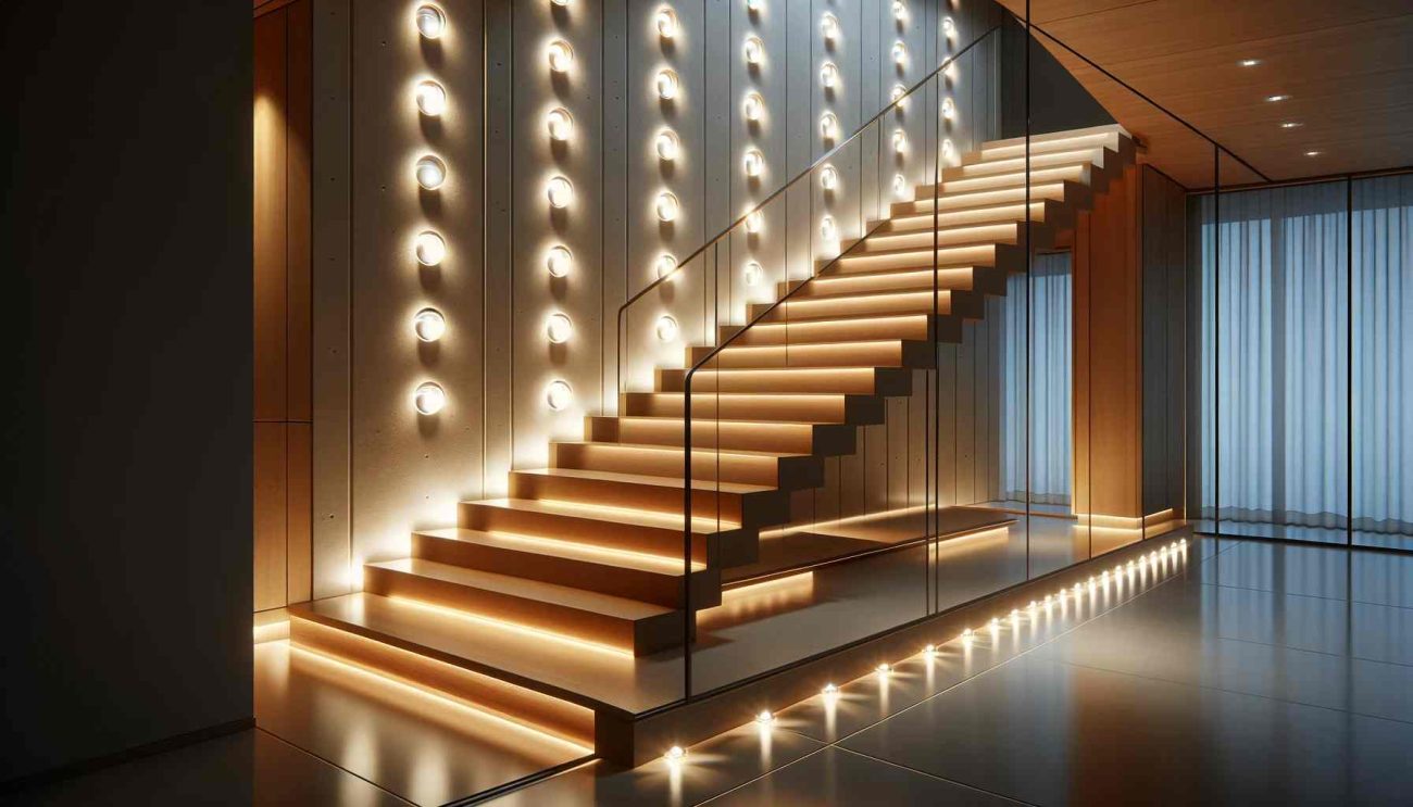 recessed lights for stairs