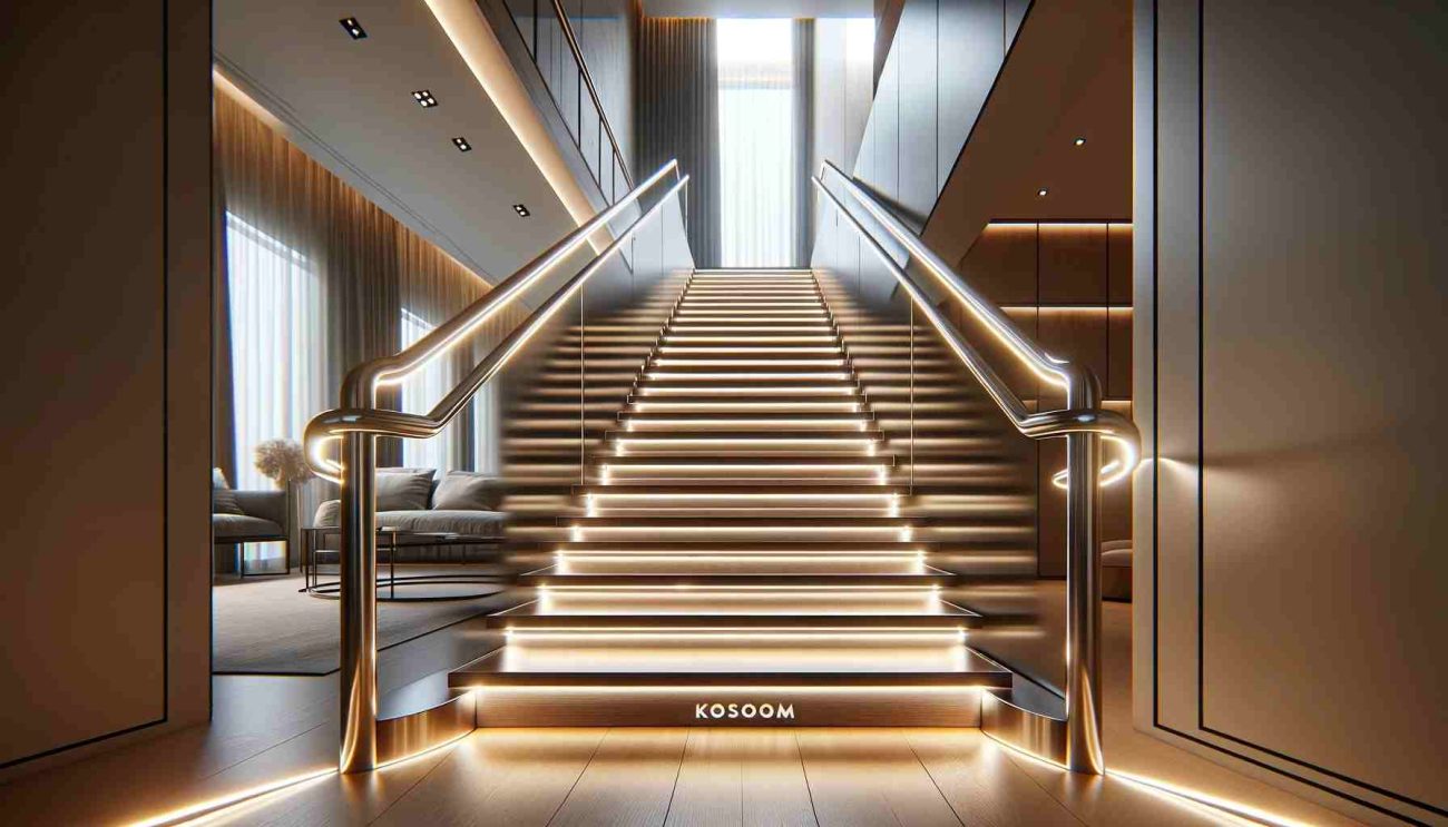 stair handrail lighting