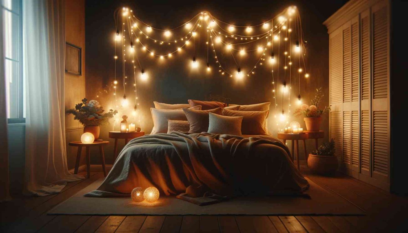 string lights for bedroom