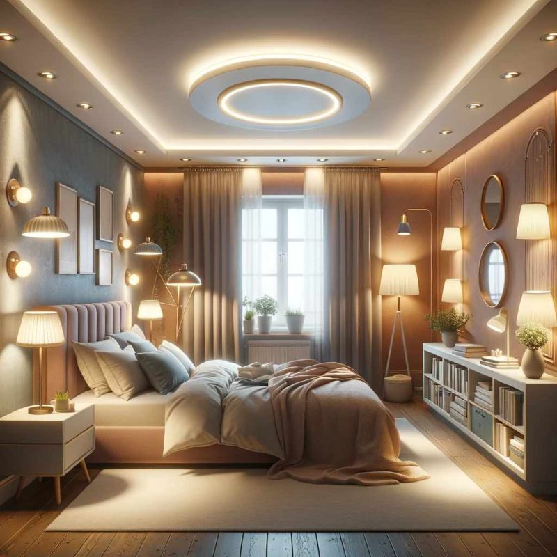 how many watts do i need for a bedroom light