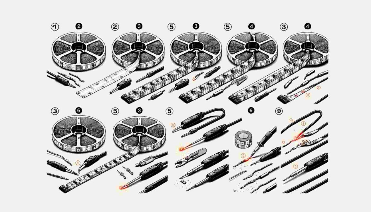 how do cuttable led strips work