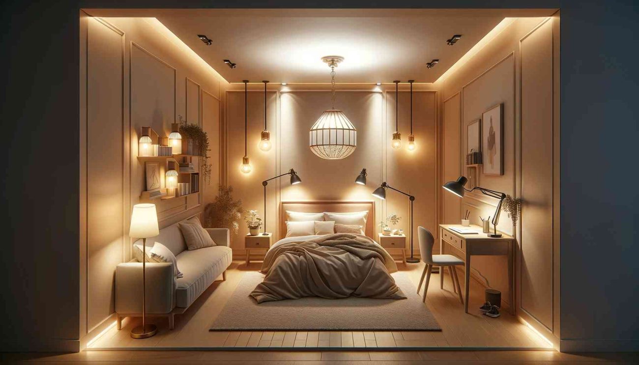small bedroom lighting