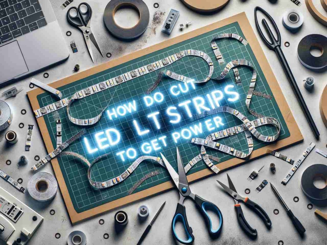 How do you cut LED strips to get power