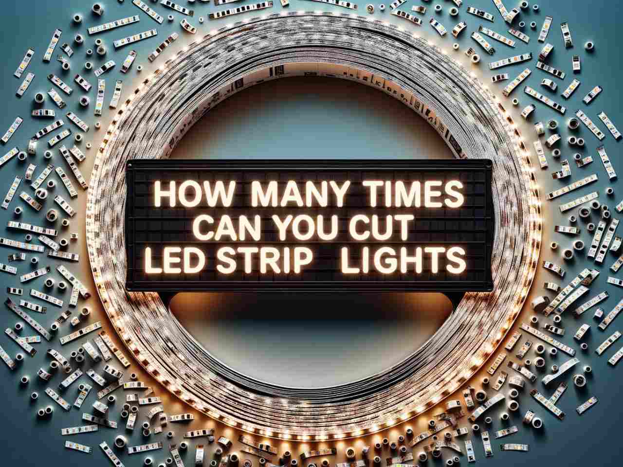 How many times can you cut LED strip lights