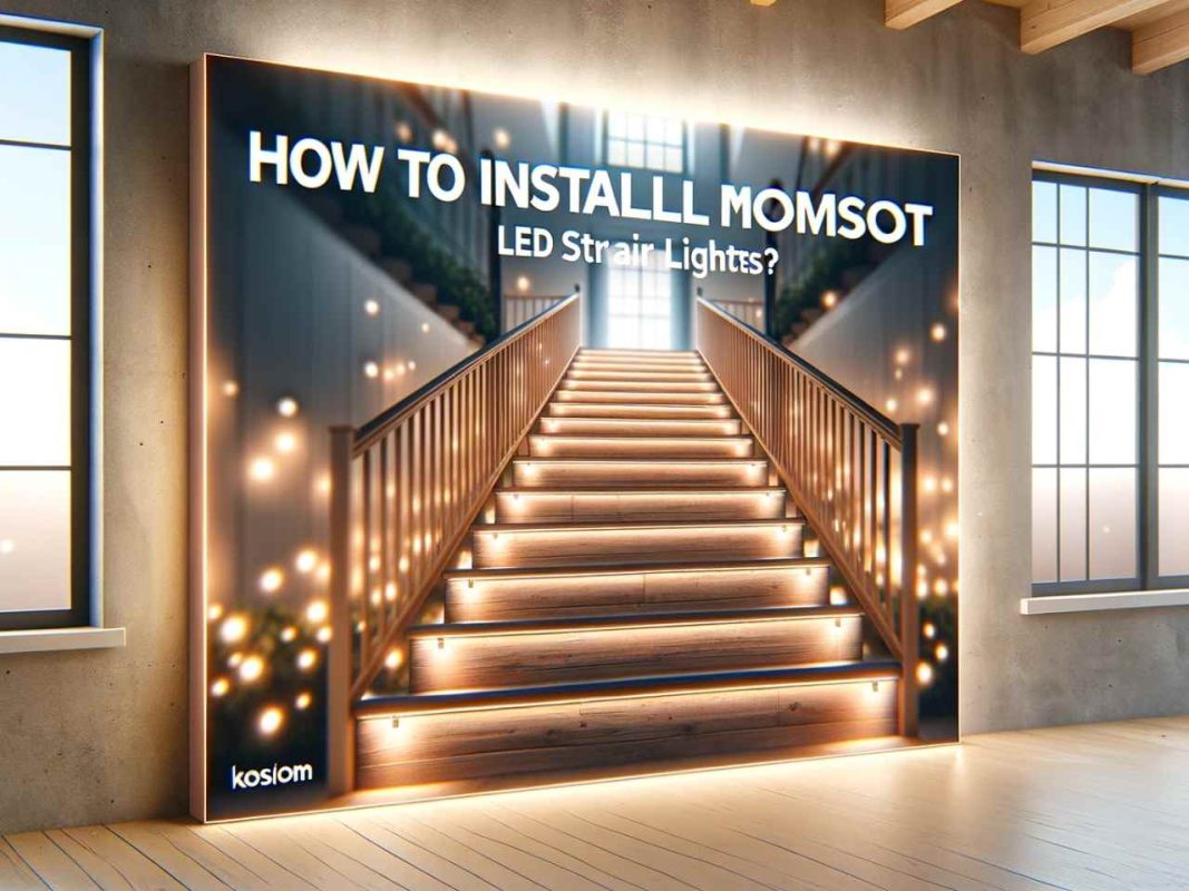 how to install motion sensor led stair lights
