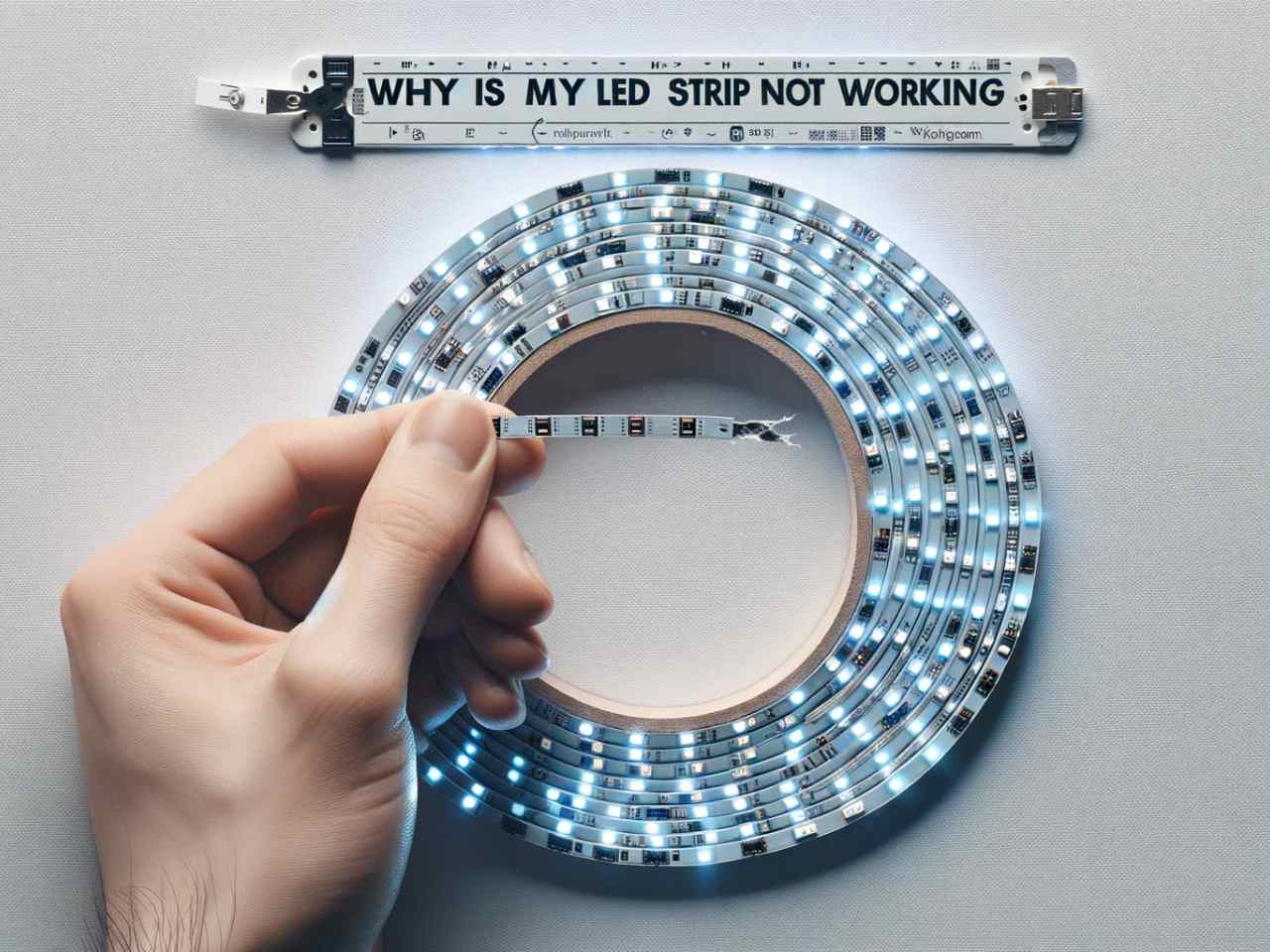 Why is my LED strip not working after cutting
