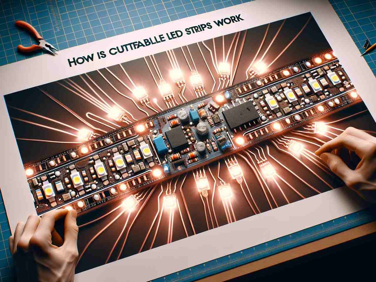 how do cuttable led strips work