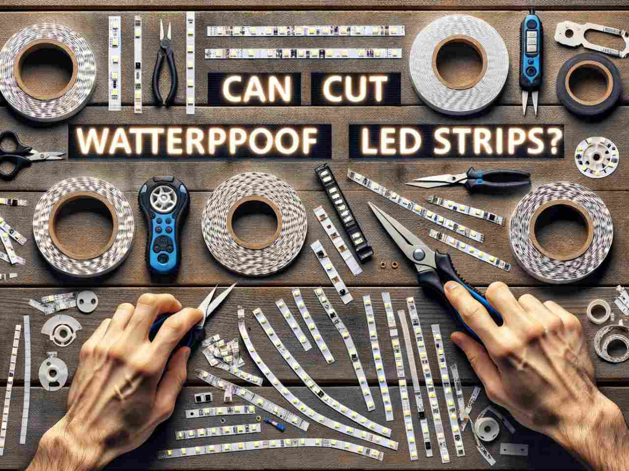Can you cut waterproof LED strips