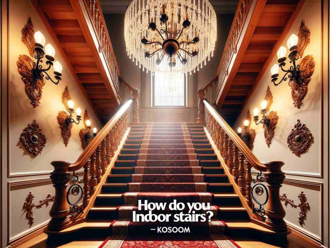 How do you light indoor stairs