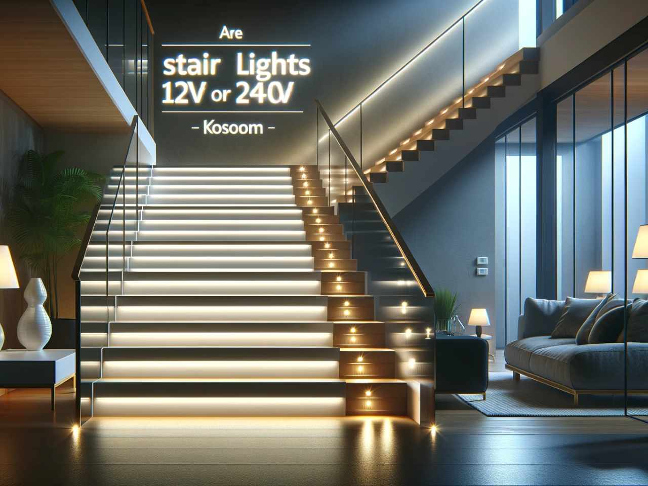 are stair lights 12v or 240v