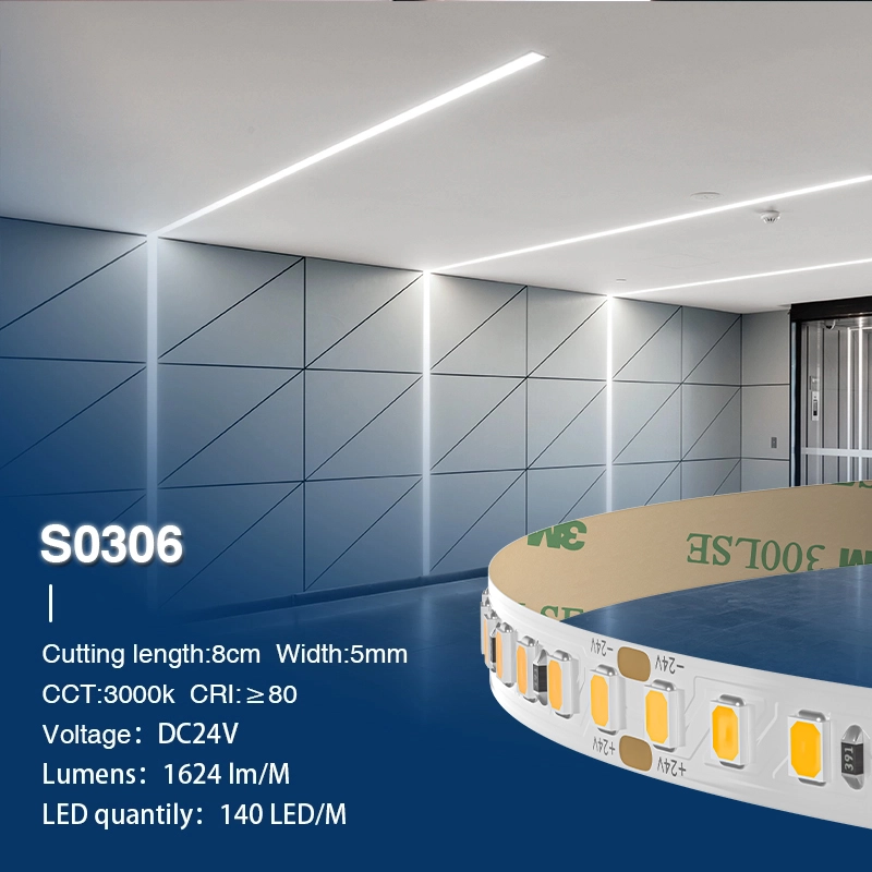 LED Strip Lights - 12w/3000k/1624lm/140LEDs/120˚ - Kosoom S0306-Hue Light Strip--S0306