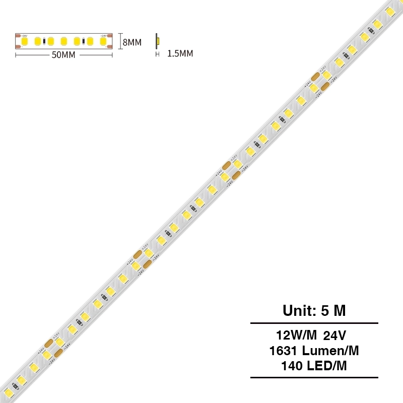 LED Strip Lights - 12w/6500k/1631lm/140LEDs - Kosoom S0308-Hue Light Strip--S0308