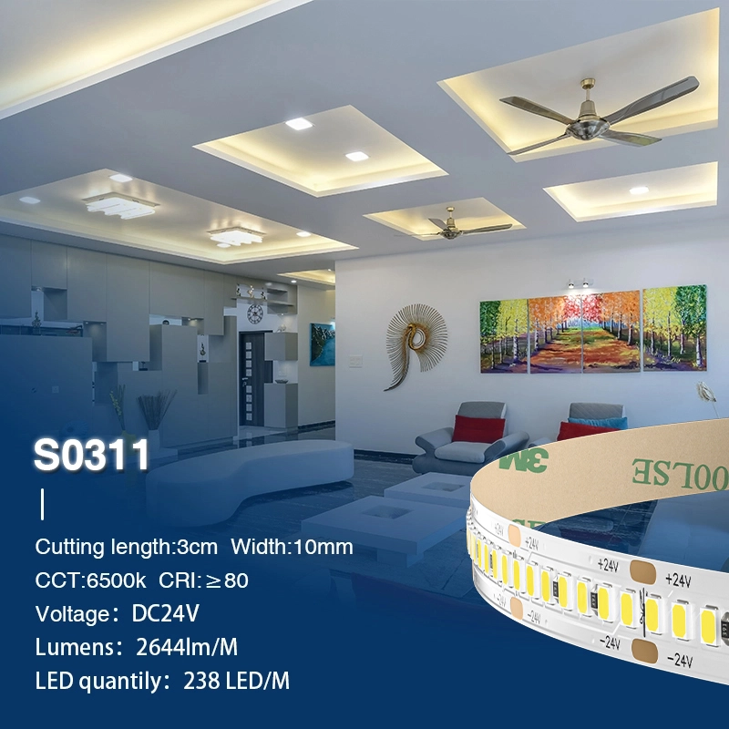 LED Strip Lights - 20w/6500k/2644lm/238LEDs - Kosoom S0311-Under Cabinet LED Strip Lighting--S0311