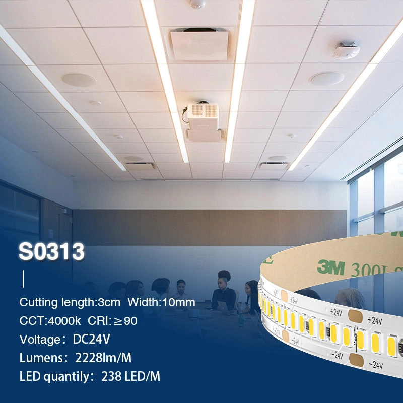 LED Strip Lights - 20w/4000k/2228lm/238LEDs - Kosoom S0313-COB LED strip--S0313