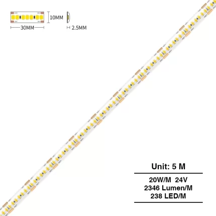 LED Strip Lights - 20w/3000k/2346lm/70LEDs - Kosoom S0404-Shelf Strip Lights--S0404