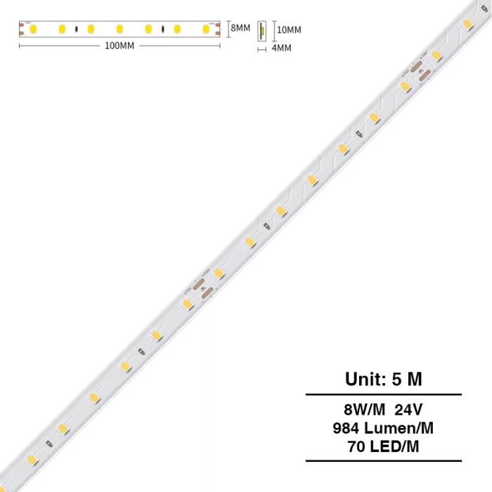 LED Strip Lights - 8w/3000k/984lm/70LEDs - Kosoom S0501-USB LED Light Strip--S0501