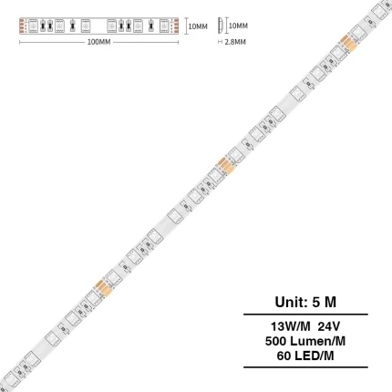 LED Strip Lights - 13w/RGB/500lm/60LEDs/IP44 - Kosoom S0602-Blue LED Strip Lights--S0602