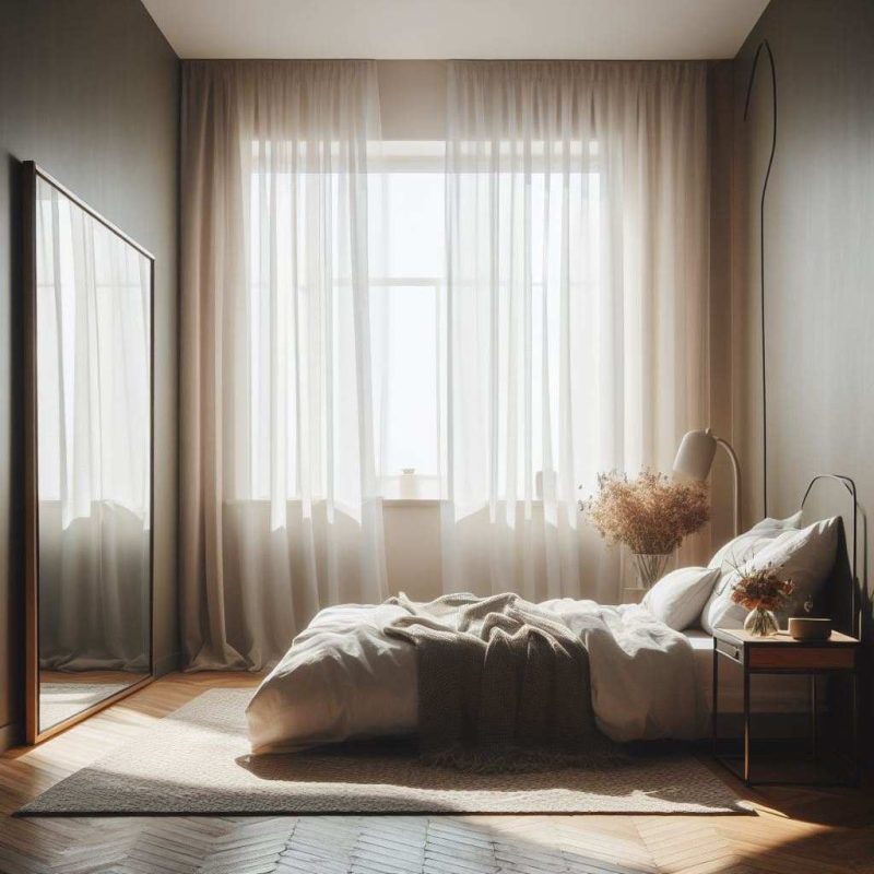 where to put mirror in bedroom for best lighting