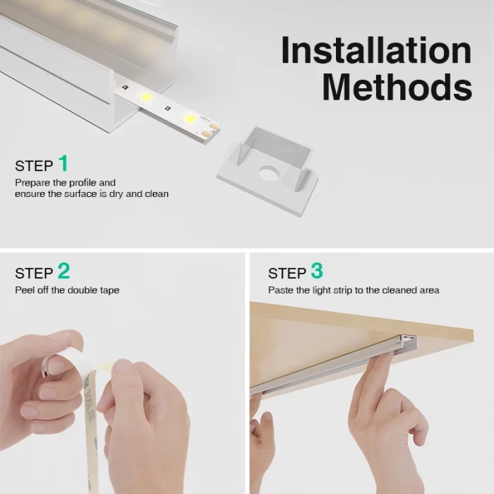 LED Strip Lights - 12w/6500k/1631lm/140LEDs - Kosoom S0308-Exterior LED Strip Lighting--主图7