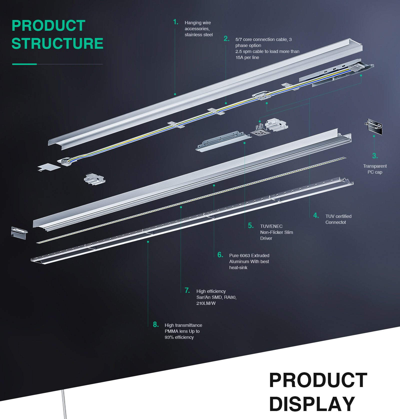 LED Light Accessories for LED Linear Light - Kosoom L0115B-All Products--02