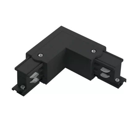 Track Lighting Accessories - Right L joint/Black - Kosoom AL01DN-Lighting Accessories--AL01DN