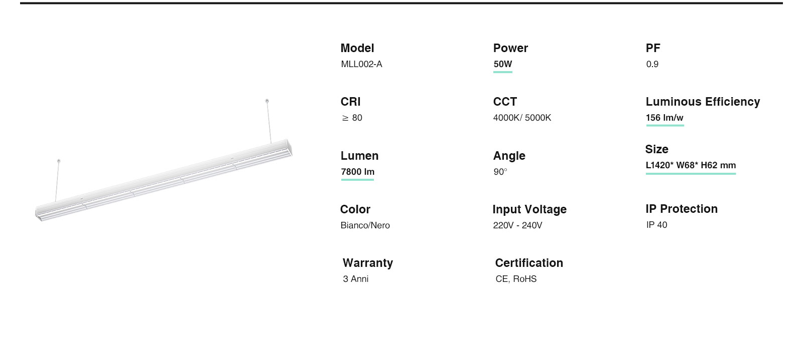 LED Accessories for LED Linear Light - Kosoom L0114N-Cheap LED Lights--ML00202