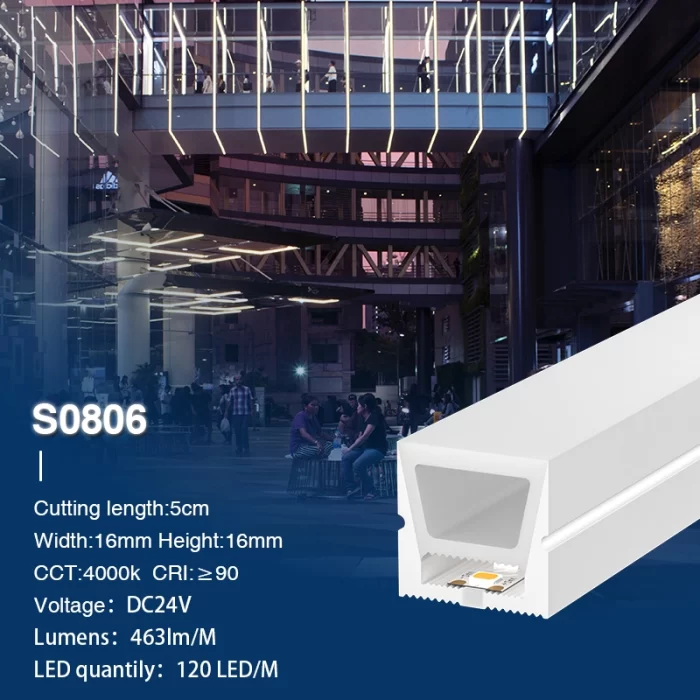 Neon LED Strip Lights(50m) - IP65/9.6w/4000k/463lm - Kosoom S0806-Ceiling LED Strip Lights--S0806