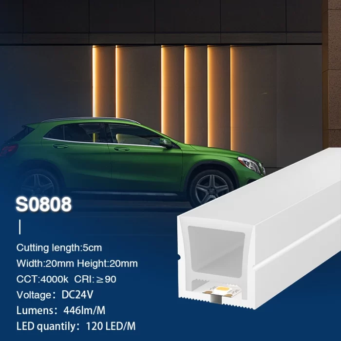 Neon LED Strip Lights(50m) - IP65/9.6w/4000k/446lm - Kosoom S0808-Uncategorized--S0808