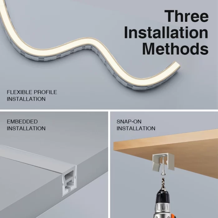 Neon LED Strip Lights(50m) - IP65/9.6w/3000k/381lm - Kosoom S0805-Shelf Strip Lights--主图7