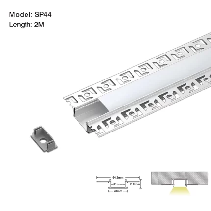 LED Profile - 2 meters compressed covers and caps / CN-SA01 L2000*64.2*13.8mm - Kosoom SP44-LED Aluminium Profile--01