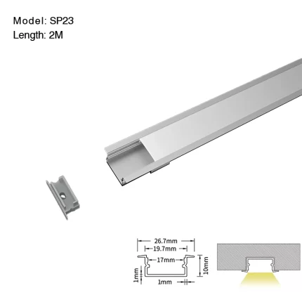 LED Profile - 2 meters compressed covers and caps / CN-619 L2000 * 30.3 * 9.8mm - Kosoom SP23-LED Aluminium Profile--01