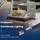 LED Profile - 2 meters compressed covers and caps / CN-SL12 L2000*20*20mm - Kosoom SP34-LED Aluminium Profile--02