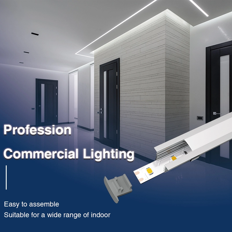 LED Profile - 2 meters compressed covers and caps / CN-SL08 L2000*22*14.27mm - Kosoom SP25-LED Strip Profile--02