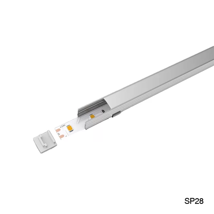 LED Profile - 2 meters compressed covers and caps / CN-SL07 L2000*14.2*14.3mm - Kosoom SP28-LED Aluminium Profile--03